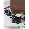 Image 3 : Vintage Nikon Film Camera, Lens & Camera Bag - As Is