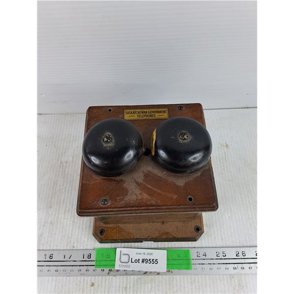 Vintage Saskatchewan Government Telephones Ringer - As Is