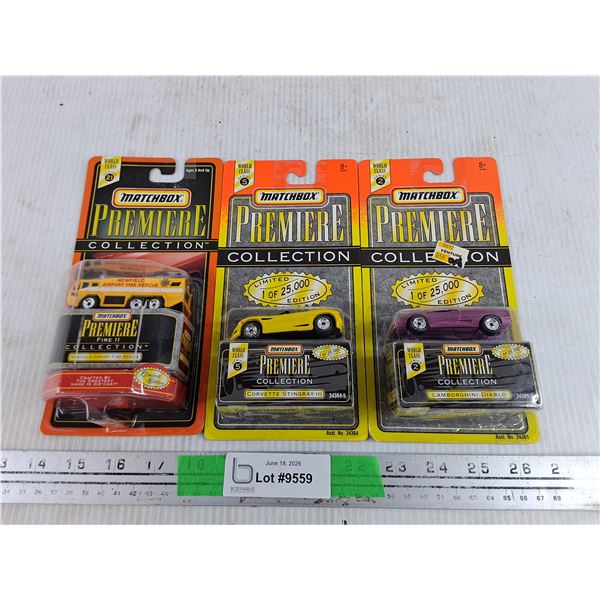 Matchbox Premiere Collection Limited Edition Toy Cars - Sealed