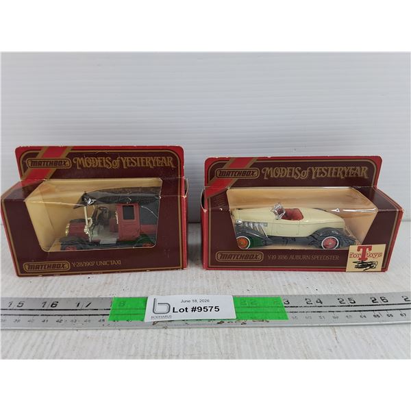Matchbox Models of Yesteryear 1907 Unic Taxi & 1936 Auburn Speedster