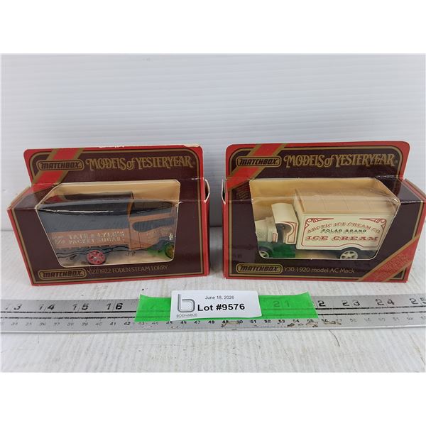 Matchbox Models of Yesteryear 1922 Foden Steam Lorry & 1920 Model AC Mack