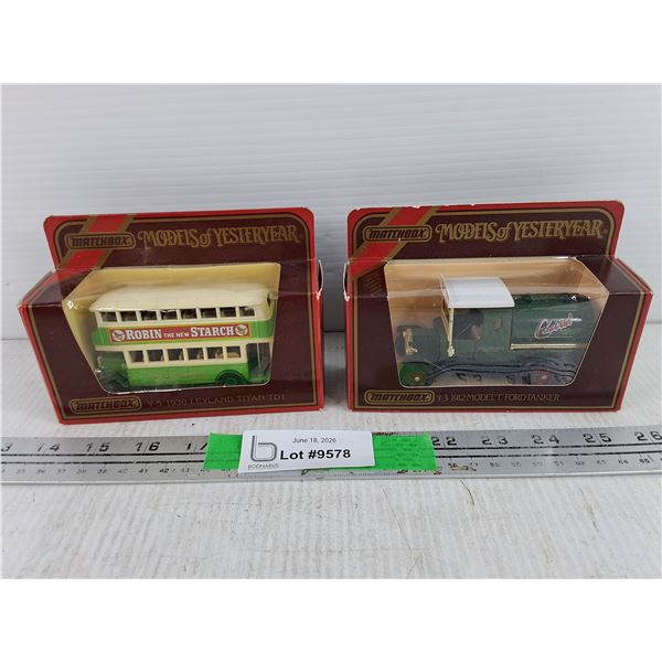 Matchbox Models of Yesteryear 1930 Leyland Titan TD1 & 1912 Model T Ford Tanker