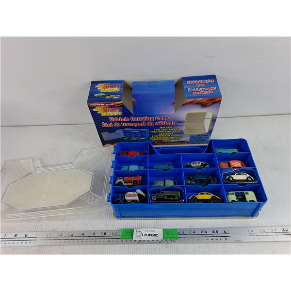Street Thunder Vehicle Carrying Case w/Assorted Toy Cars