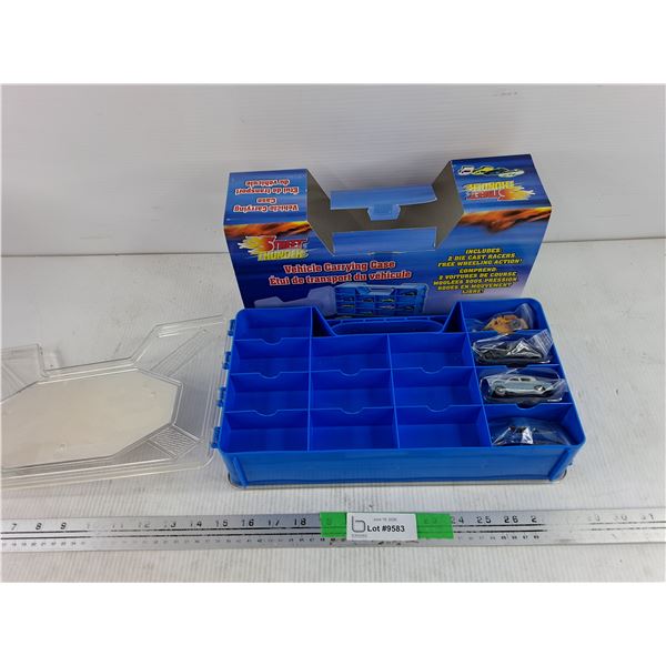 Street Thunder Vehicle Carrying Case w/Assorted Toy Cars