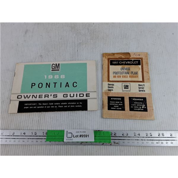 1966 GM Pontiac Owners Guide & 1967 Chevy Owner Protection Plan