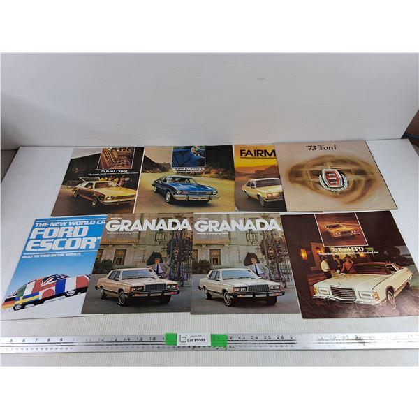 Vintage Assorted Ford Brochures