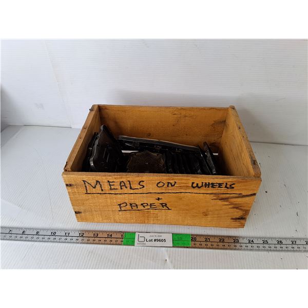 Wood Crate 12" x 8.5" x 5.75" & Switch Plate Covers