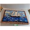 Image 1 : Sailboat Themed Shag Rug 36" x 24"