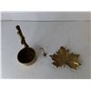 Image 2 : Brass Leaf Tray, Wine Bottle Holder & Ring Holder