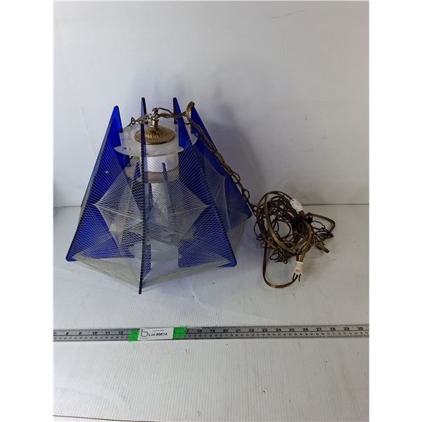 Vintage Hanging String Lamp 14.5"- As Is, Cannot Ship