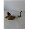 Image 3 : Brass Lot- Ashtray & Animal Figurines