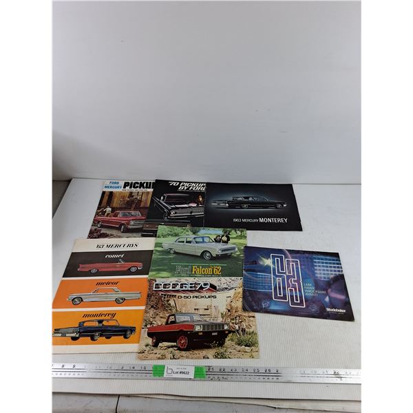 Vintage Car Brochures - Mercury, Studebaker, Ford, Dodge