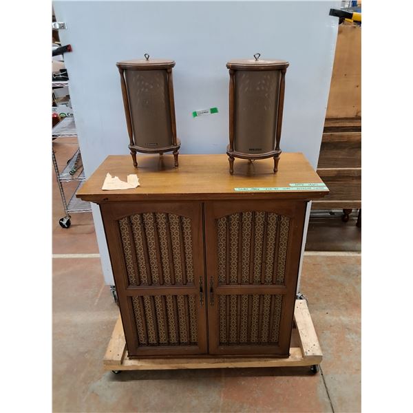 *Vintage 1960s Custom Made Stereo Unit - As Is, 38" x 36" x 17", PICKUP ONLY