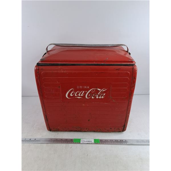 #Vintage Coca Cola Portable Cooler 17" x 16" x 12"