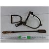 Image 1 : Vintage Horse Stirrup and Dental Tools