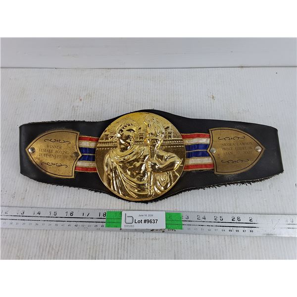 Winner Female Boxing Tuff Enuff IV Belt