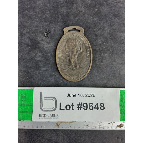Antique Atlas Elevator Watch Fob