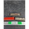 Image 3 : (3) Vintage Harmonicas - Folk Masters, M. Hohner, Magnus