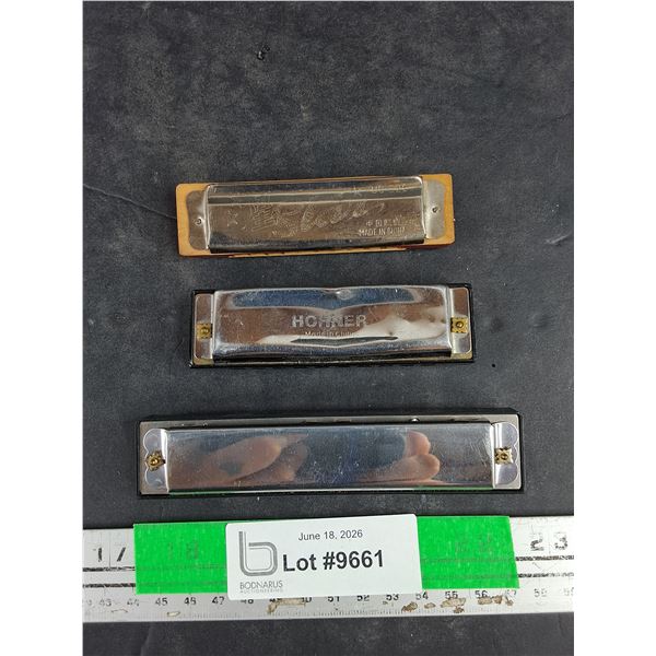 Assorted Vintage Harmonicas