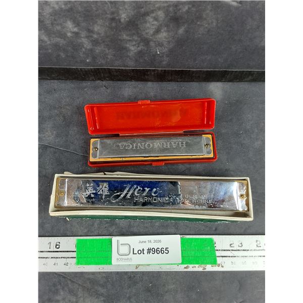 (2) Vintage Harmonicas