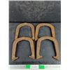 Image 1 : (4) Vintage Super Ringer Horse Shoes
