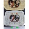 Image 2 : (2) The Queens Silver Jubilee Metal Serving Trays