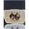 Image 3 : (2) The Queens Silver Jubilee Metal Serving Trays