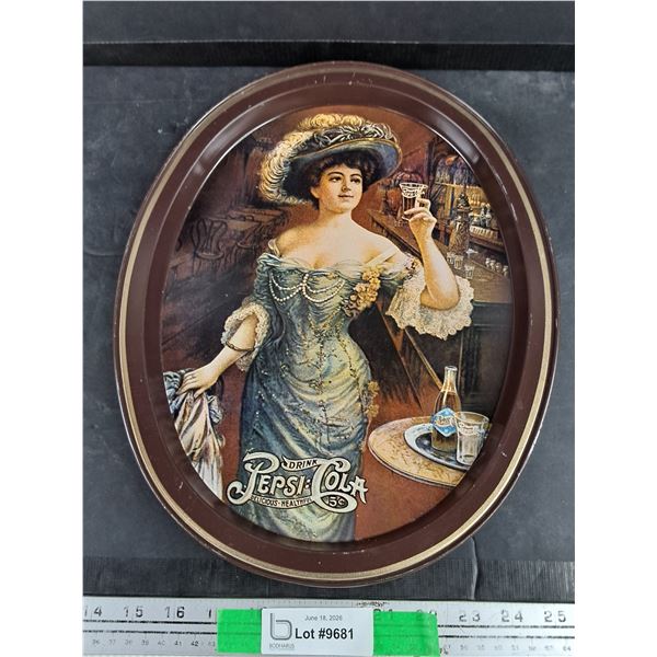 Vintage Pepsi Cola Metal Serving Tray