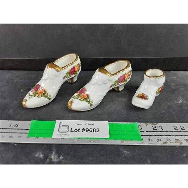 Old Country Rose Royal Albert Bone China Shoe Ornaments