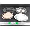 Image 1 : Assorted Glass & Ceramic Oval Dishes - Royal Albert, Sterling China