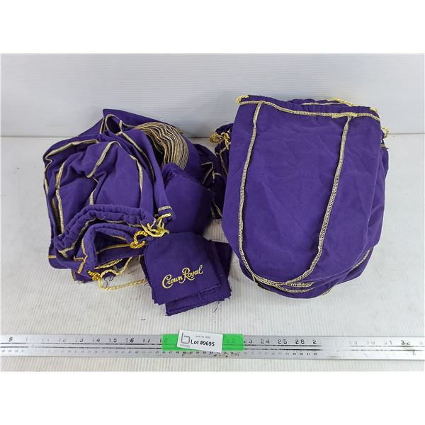 Crown Royal Bags & Scrap Fabric