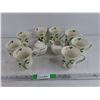 Image 1 : Mikasa Country Charm Ceramic Tea Cups & Cream & Sugar Set