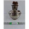 Image 1 : Vintage Aladdin Model 12 Oil Lamp-Nickel Plated with Center-Draft Burner Design