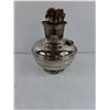 Image 3 : Vintage Aladdin Model 12 Oil Lamp-Nickel Plated with Center-Draft Burner Design