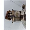 Image 4 : Vintage Aladdin Model 12 Oil Lamp-Nickel Plated with Center-Draft Burner Design