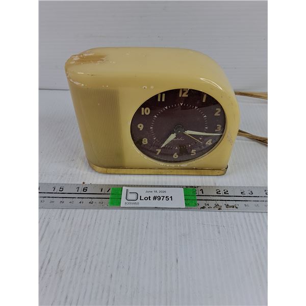 Vintage MCM Westclox Big Ben Moonbeam Alarm Clock-works