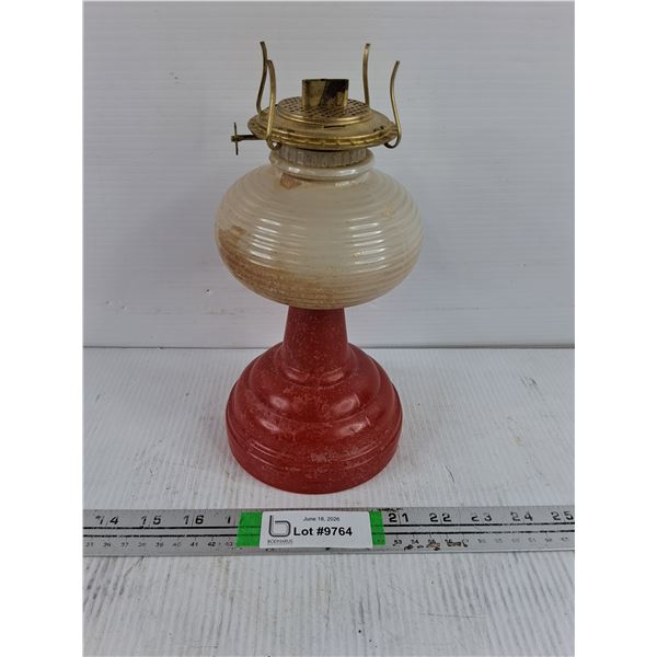 Vintage Oil Lamp in  "White Flame" Style-no Chimney