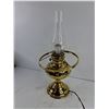 Image 2 : Vintage Style Electric Brass Hurricane Lamp-working-cannot ship