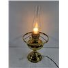 Image 4 : Vintage Style Electric Brass Hurricane Lamp-working-cannot ship