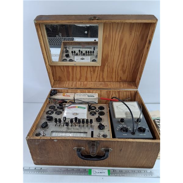 EICO Model 625 Tube Tester,Vacuum Voltmeter and Assorted Literatures