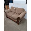 Image 1 : * Wooden Framed Cloth Loveseat - 69x39x36" - Cannot Ship