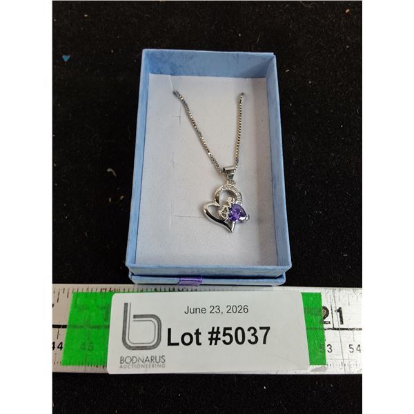 Silver Plated Heart Necklace