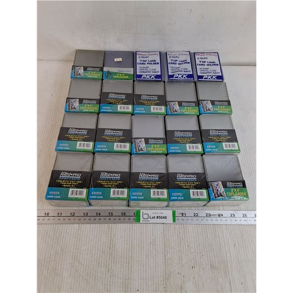 (20) Pkgs. of Plastic Sports Cards Holders (25 Count)-all are new and unopened