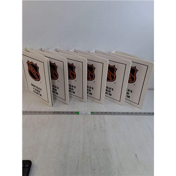 (6) NHL Hockey Card Albums-appear to be unused