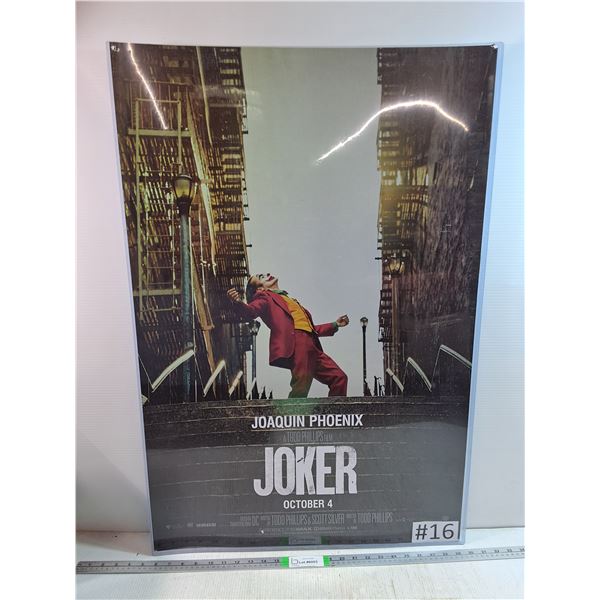 "Joker" Laminated Movie Poster (2019)-24"x36"