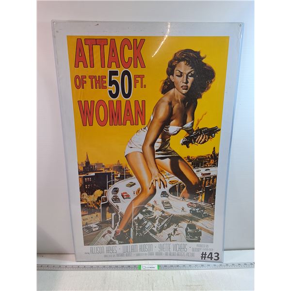 "Attack of the 50 Ft. Woman" (1958) Laminated Movie Poster-24"x36"