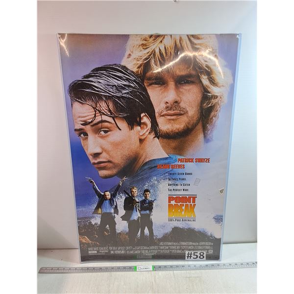 "Point Break" (1991) Laminated Movie Poster 24"x36"