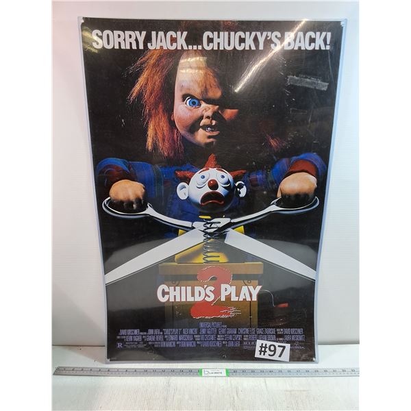 "Child's Play 2" (1990) Laminated Movie Poster 24"x36"