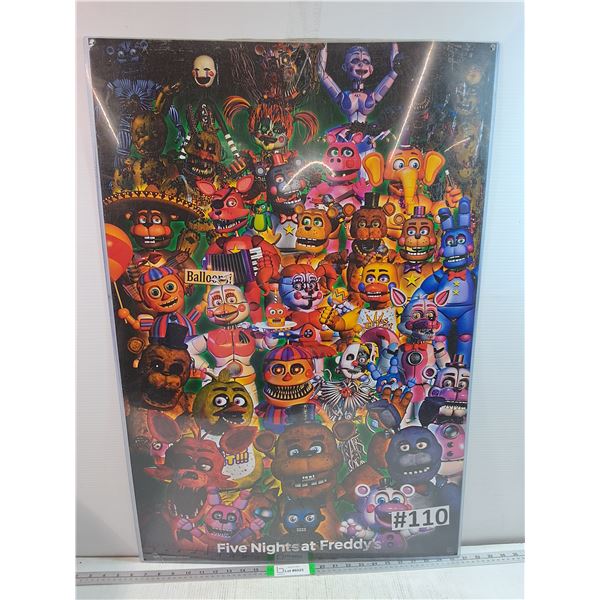 (2) Movie Posters-"Five Nights at Freddy's and "Barbie" 24"x36"