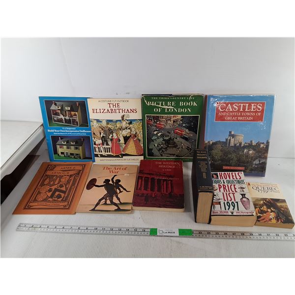 (10) Books- The Art of War, Home Mechanic's Handbook, Western Heritage to 1500, Misc.